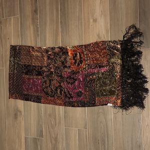 Talbots silk & rayon Autumn scarf